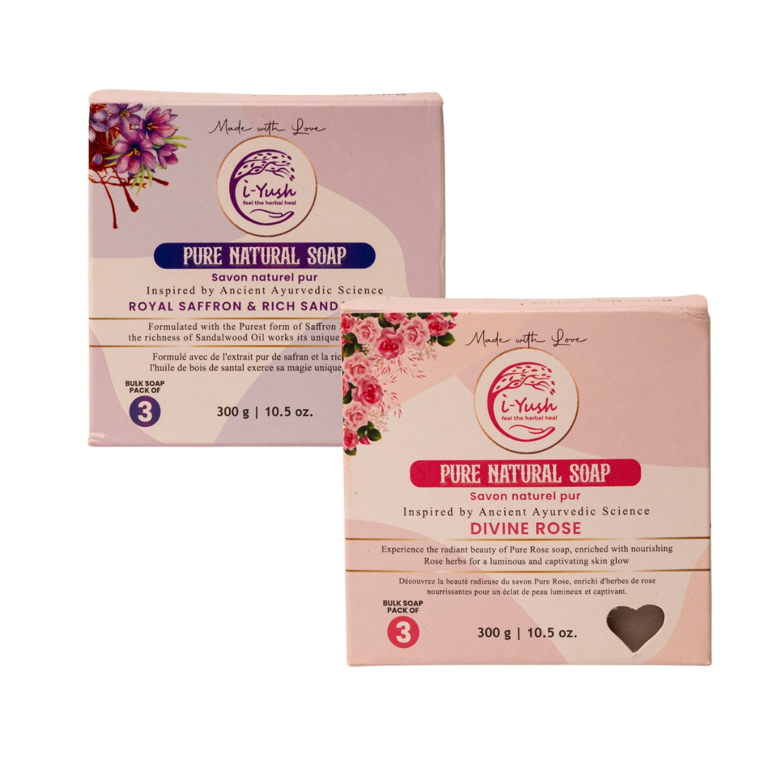 Divine Rose 3pcs and Royal Saffron & Rich Sandalwood 3 pcs - Bundle