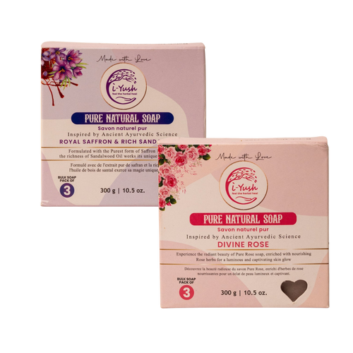 Divine Rose 3pcs and Royal Saffron & Rich Sandalwood 3 pcs - Bundle