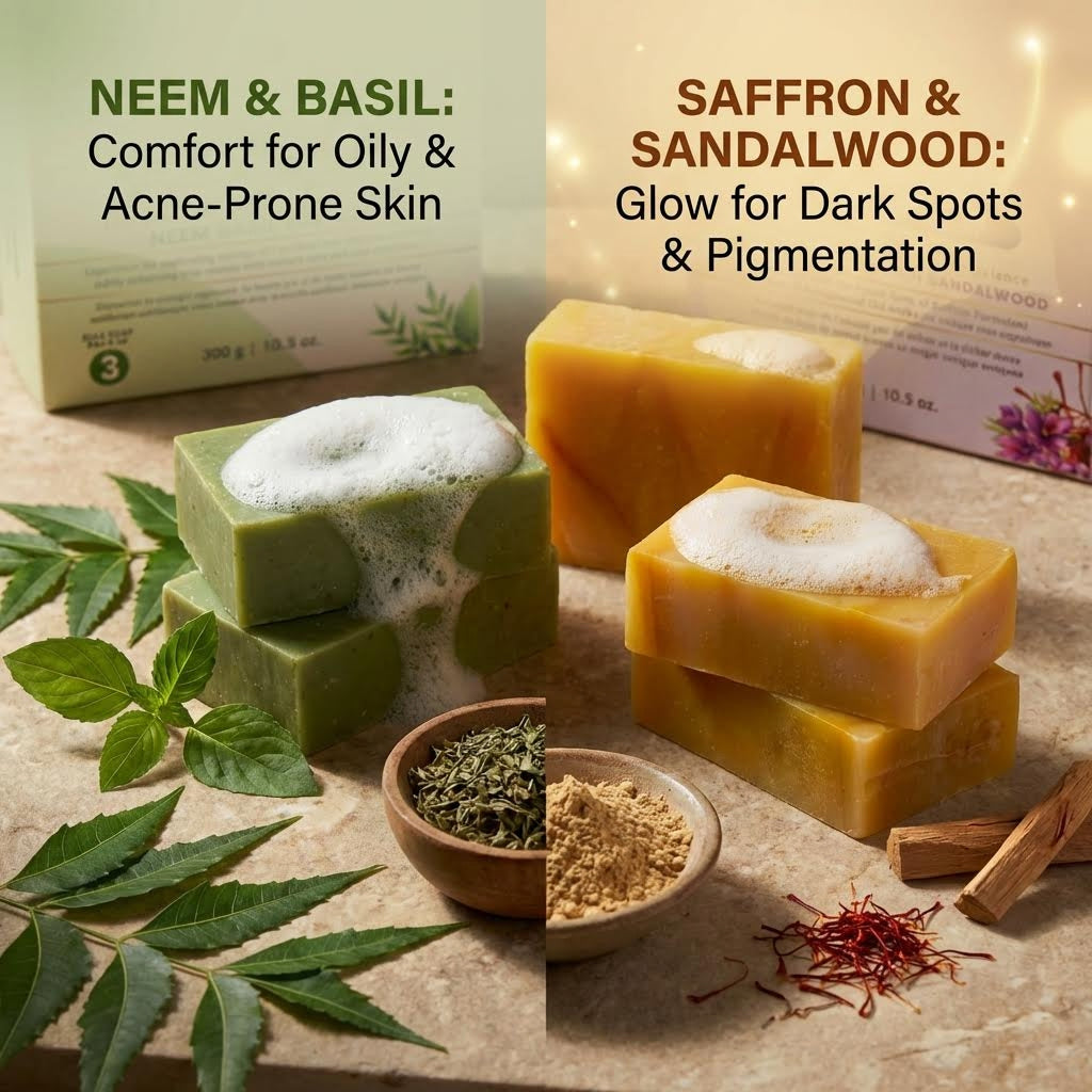 Neem Basil & Royal Saffron - Clear & Glow Bundle