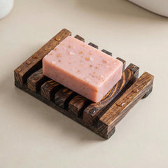Artisan Natural Wooden Soap Tray - Handcrafted for Natural Bars