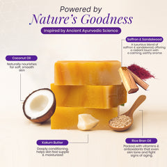 Royal Saffron & Rich Sandalwood pack of 3 bundle