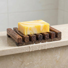 Artisan Natural Wooden Soap Tray - Handcrafted for Natural Bars